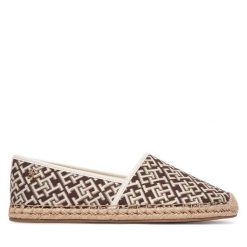 Espadryle Tommy Hilfiger. Brązowe espadryle damskie Tommy Hilfiger, bez wzorów, bez obcasa, bez zapięcia. Za 289.99 zł.