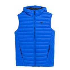 Bezrękawnik Męski 4F. Niebieskie kurtki męskie 4f, m, bez wzorów, z puchu, bez kaptura. Za 191.99 zł.