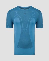 Koszulka męska X-Bionic Xceed Run Perform Shirt Eternal Ice A070. Niebieskie koszulki sportowe męskie X Bionic, m, bez wzorów, z materiału, bez kołnierzyka, bez ramiączek, do biegania. Za 419.99 zł.