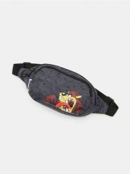 Nerka z nadrukiem Looney Tunes - szary. Szare saszetki męskie Sinsay, sportowe, małe. Za 29.99 zł.