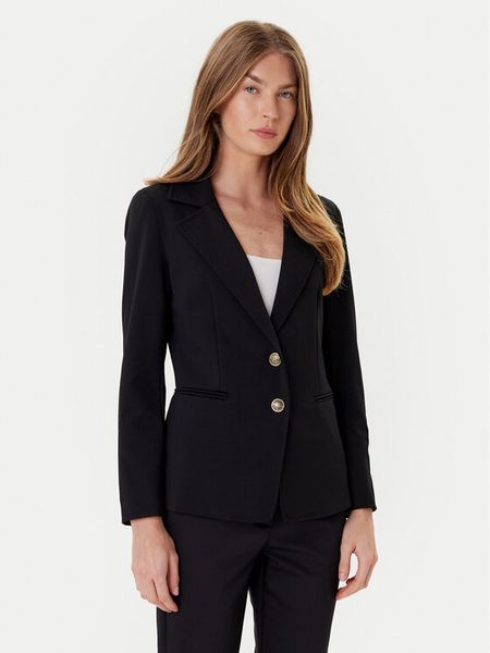 Marella Marynarka Debutto 2523916034 Czarny Regular Fit. Czarne żakiety damskie Marella, bez wzorów, z syntetyku. Za 1,229.00 zł.