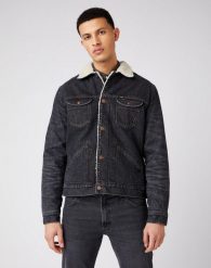 WRANGLER 124MJ SHERPA ROCKSTAR W4MSV2339 112141375. Białe kurtki męskie Wrangler, na jesień, m, bez wzorów, z bawełny, eleganckie, z kapturem. Za 409.99 zł.