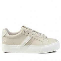 Buty damskie trampki sportowe Lee LAYLA WOMEN LOW. Białe obuwie sportowe damskie Lee, bez wzorów, z jeansu, biznesowe, przed kostkę, bez zapięcia. Za 179.00 zł.