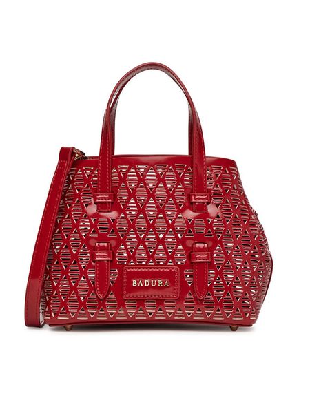 Badura Torebka WEN-07 Czerwony. Czerwone torebki do ręki damskie Badura, bez wzorów, z materiału, bez dodatków. Za 159.99 zł.