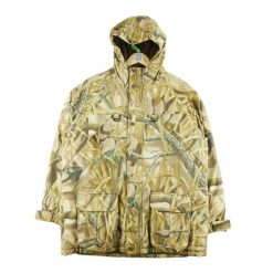 Second life - Męska parka w kamuflażu Realtree - Stan bardzo dobry. Brązowe kurtki męskie Cabelas, na zimę, m, bez wzorów, bez kaptura. Za 298.16 zł.