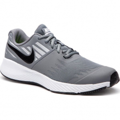 Buty NIKE - Star Runner (GS) 907254 006 Cool Grey/Black/Volt/Wolf Grey. Szare obuwie sportowe damskie Nike, z materiału. W wyprzedaży za 149.00 zł.