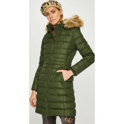 Tommy Jeans - Kurtka puchowa. Szare kurtki damskie Tommy Jeans, z jeansu. Za 999.90 zł.