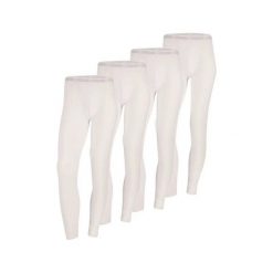 Termiczne legginsy męskie, warstwa bazowa, 4 sztuki. Białe legginsy sportowe męskie HEAT KEEPER, l, bez wzorów, z materiału, do biegania. Za 358.45 zł.