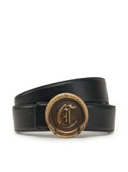 Just Cavalli Pasek Damski 78QA6F60 ZP303 Czarny. Czarne paski damskie Just Cavalli, bez wzorów, ze skóry. Za 449.99 zł.