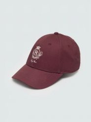 Czapka damska z daszkiem z haftem bordowa egy 604. Czerwone czapki i kapelusze damskie Big Star, bez wzorów, z bawełny, retro. Za 79.99 zł.