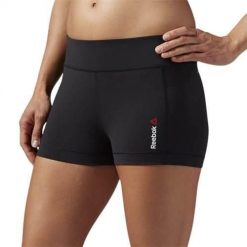 Spodnie treningowe damskie Reebok AJ0709. Czarne spodnie sportowe damskie Reebok, l, bez wzorów, z materiału, do biegania. Za 175.00 zł.