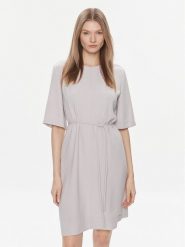 Calvin Klein Sukienka codzienna K20K206375 Szary Regular Fit. Szare sukienki damskie Calvin Klein, na co dzień, bez wzorów, z syntetyku, bez kołnierzyka, bez ramiączek, proste. Za 439.99 zł.