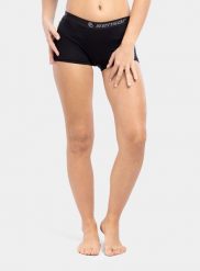 Bokserki damskie Sensor Merino Active Panties Boyshort. Czarne bokserki damskie Sensor, s, bez wzorów, z materiału. Za 138.59 zł.