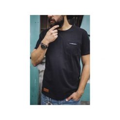 T-shirt Pocket Basic. Czarne t-shirty męskie The urban beard, z bawełny. Za 109.00 zł.