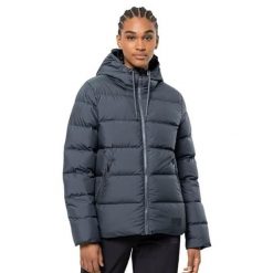 Kurtka turystyczna damska Jack Wolfskin Frozen Palace. Niebieskie kurtki damskie Jack Wolfskin, na zimę, l, bez wzorów, z poliesteru, bez kaptura, trekkingowe. Za 702.00 zł.