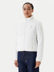 Tommy Jeans Kurtka przejściowa DW0DW20958 Biały Regular Fit. Białe kurtki damskie Tommy Jeans, m, bez wzorów, z jeansu, bez kaptura. Za 459.99 zł.