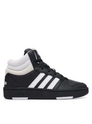 Adidas Sneakersy Hoops Mid Classic Shoes KI1075 Czarny. Czarne buty sportowe chłopięce Adidas, bez wzorów, ze skóry, bez zapięcia. Za 219.99 zł.