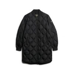 Płaszcz damski Superdry Studios. Zielone płaszcze damskie Superdry., na zimę, l, bez wzorów, z poliesteru, casualowe, długie, bez kaptura. Za 656.50 zł.