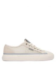 Calvin Klein Trampki Vulc Laceup Low Raffia HW0HW03082 Beżowy. Brązowe trampki i tenisówki damskie Calvin Klein, bez wzorów, z materiału, bez zapięcia. Za 369.99 zł.