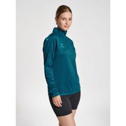 Bluza do piłki ręcznej damska Hummel hmlCORE XK. Niebieskie bluzy sportowe damskie Hummel, l, bez wzorów, bez kaptura, na fitness i siłownię. Za 204.00 zł.