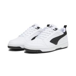 Sneakersy Rebound V6 Low PUMA White Black transparent. Białe buty sportowe męskie Puma, bez wzorów, do koszykówki. Za 319.00 zł.