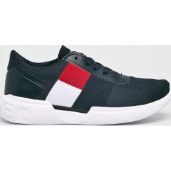 Tommy Hilfiger - Buty. Niebieskie buty sportowe męskie Tommy Hilfiger, z materiału, bez zapięcia. Za 449.90 zł.