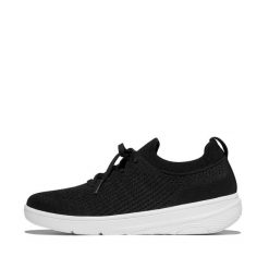 Buty sportowe damskie FitFlop Super-Q. Czarne obuwie sportowe damskie FIT FLOP, bez wzorów, z materiału. Za 555.50 zł.
