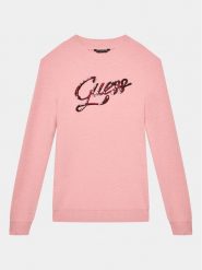 Guess Sweter J3BR06 Z2YA0 Różowy Regular Fit. Czerwone swetry dla dziewczynek Guess, z aplikacjami, z syntetyku, bez kołnierzyka, bez ramiączek, bez kaptura. Za 139.99 zł.