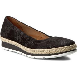 Espadryle GABOR - 62.400.97 Schwarz (Jute). Czarne espadryle damskie Gabor, z materiału. W wyprzedaży za 309.00 zł.