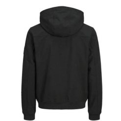 Kurtka Jack & Jones Basic Softshell Czarna. Czarne kurtki męskie Jack&Jones, bez wzorów, z softshellu, bez kaptura. Za 253.76 zł.