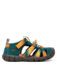 Keen Sandały Seacamp II CNX 1032158 Zielony. Zielone sandały chłopięce Keen, z materiału, bez zapięcia. Za 299.99 zł.