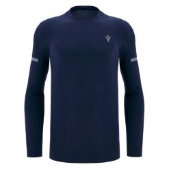 Dżersej z długim rękawem Macron FCE Sylvain. Niebieskie koszulki sportowe męskie Macron, bez wzorów, z dżerseju, bez kołnierzyka, bez ramiączek, do biegania. Za 300.00 zł.