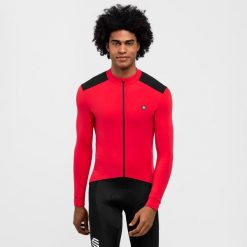 Koszulka rowerowa termoaktywna męska M4 Passion. Czarne bluzy męskie SIROKO, l, bez wzorów, z materiału, bez kaptura. Za 466.00 zł.