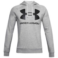 Bluza z kapturem Under Armour Rival Fleece Big Logo. Czarne bluzy męskie Under Armour, bez wzorów, z kapturem. W wyprzedaży za 233.05 zł.