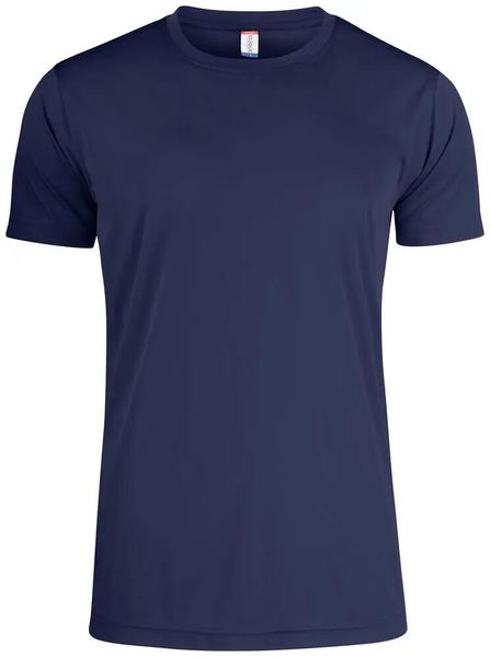 Clique Basic Active-T męski T-shirt 100% poliester – dark navy. Niebieskie t-shirty męskie CLIQUE, m, bez wzorów, z dzianiny, bez kołnierzyka. Za 86.62 zł.