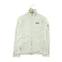 Second life - Kurtka polarowa dla kobiet - Stan dobry. Brązowe kurtki damskie Patagonia, bez wzorów, z polaru, bez kaptura, trekkingowe. Za 190.31 zł.