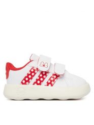Adidas Sneakersy Adidas Disney Minnie Mouse Grand Court Shoes Infants KI9528 Biały. Białe buty sportowe dziewczęce Adidas, bez wzorów, ze skóry, bez zapięcia. Za 169.99 zł.