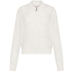 Bluza Deha Z Efektem Siateczki I Pełnym Zamkiem Damskie. Białe bluzy damskie Deha, na lato, m, bez wzorów, z bawełny, bez kaptura. Za 576.99 zł.