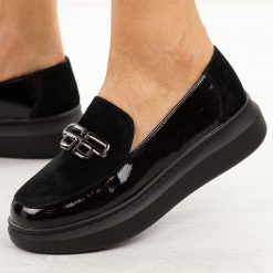 Czarne skórzane półbuty damskie Filippo Dp7216/25. Czarne półbuty damskie Filippo, na lato, bez wzorów, z jeansu, eleganckie, bez obcasa, na platformie, bez zapięcia. Za 239.00 zł.