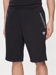 EA7 Emporio Armani Szorty sportowe 8NPS08 PJ4EZ 1578 Granatowy Regular Fit. Niebieskie krótkie spodenki sportowe męskie EA7 Emporio Armani, m, bez wzorów, z syntetyku. Za 269.99 zł.