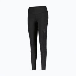 Legginsy do biegania damskie SCOTT Endurance Full Tights. Czarne legginsy damskie Scott, s, bez wzorów, z elastanu, długie, do biegania. Za 329.99 zł.