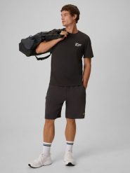 4F Spodenki dresowe męskie - szare L. Szare szorty męskie 4f, l, bez wzorów, z dresówki, klasyczne. Za 129.99 zł.