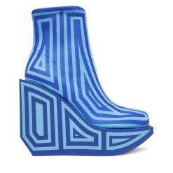 Botki United Nude. Niebieskie botki damskie United Nude, bez obcasa, na koturnie, bez zapięcia. Za 1,709.00 zł.