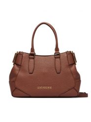 LOVE MOSCHINO Torebka JC4097PP1PLT1200 Brązowy. Brązowe torebki do ręki damskie Love Moschino, bez wzorów, ze skóry, bez dodatków. Za 1,059.00 zł.