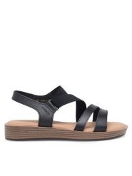 Lasocki Sandały WFA2720-4Z Czarny. Czarne sandały damskie Lasocki, bez wzorów, z materiału, bez obcasa, na płaskiej podeszwie, bez zapięcia. Za 99.99 zł.