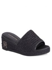 Tommy Hilfiger Espadryle Th Rope Wedge Sandal FW0FW07927 Beżowy. Brązowe espadryle damskie Tommy Hilfiger, bez wzorów, z materiału, bez obcasa, bez zapięcia. Za 359.99 zł.