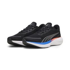Obuwie do Biegania dla Dorosłych Running Puma Scend Pro Czarny. Czarne buty sportowe męskie Puma, bez zapięcia, do biegania. Za 284.25 zł.