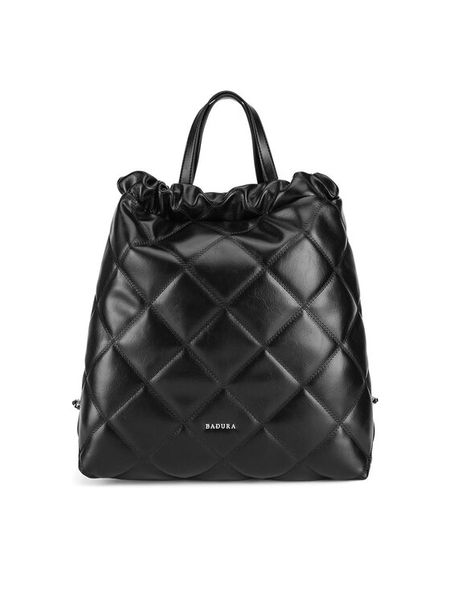 Badura Torebka JH5021-BR Czarny. Czarne torebki do ręki damskie Badura, bez wzorów, z tworzywa sztucznego, bez dodatków. Za 279.99 zł.