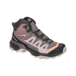 Buty trekkingowe damskie Salomon X Ultra Mid 360 Gtx Gore-tex. Szare obuwie sportowe damskie Salomon, bez wzorów, z gore-texu, do biegania. Za 719.00 zł.