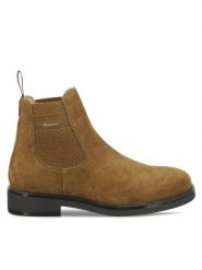 Gant Sztyblety 29653750 Khaki. Brązowe botki męskie GANT, bez wzorów, ze skóry, bez zapięcia. Za 539.99 zł.